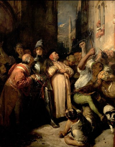 Quentin Durward在比利时列日，1827年至28年 作者 Richard Parkes Bonington